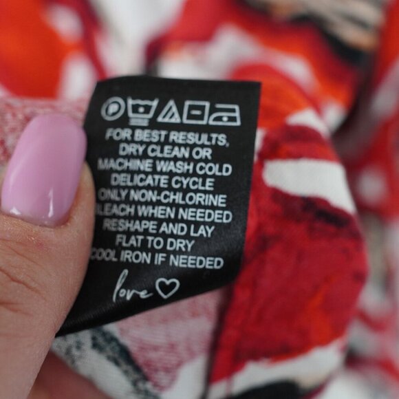 NIC+ZOE Petal Pop Top Size L Blouse Lightweight Patterned - Picture 5 of 7